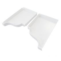 Fond De Gouttière (paire) Blanc Corniche G300 Aluhome - Bricoman