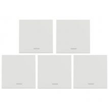 Lot De 5 Interrupteurs Poussoir Lumineux Schneider Unica No 10a Connexion Rapide 2 Modules Mécanisme Seul - Nu320618f - Bricoman