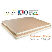 Dalle Isolante Polyurethane Eurosol - 80 Mm - R 3.70 - Colis 7.20 M² - Bricoman
