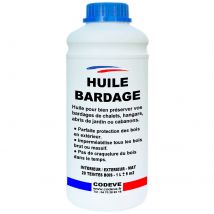 Huile Bardage - 1 L - Codeve Bois - Noyer - Pour La Protection De Votre Bardage En Pin, Sapin, Épicéa Ou Douglas. - Bricoman