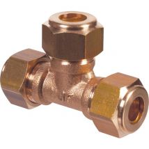 Raccord Bicône En T Laiton - Diamètre 16 Mm - Bricoman