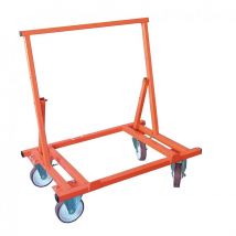 Chariot Porte-plaques Mondelin 4 Roues 900kg Cadre 82x32cm - Bricoman