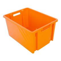 Boite De Rangement Novabac 30l Orange Fluo - 5201619 - Bricoman
