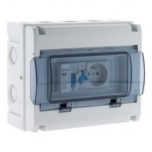 Coffret Électrique Étanche Ip65 8 Modules Équipé + Accessoires - Zenitech - Bricoman