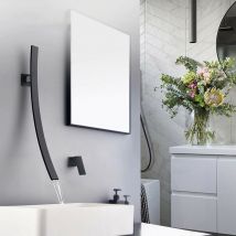 Mitigeur Lavabo Mural Original Noir - Bricoman