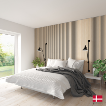 2 X Panneaux Acoustiques Décoratifs Muraux Lux En Chêne Nature Lux – 240x30 Cm | Nordic Acoustics - Bricoman