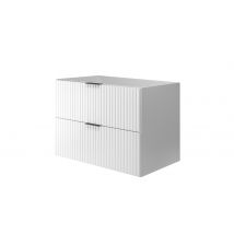 Meuble Suspendu Sous Lavabo Flow Blanc 80 Cm - Bricoman