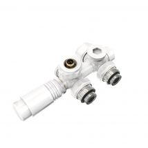 Kit Thermostatique Radiateur Pour Radiateur Blanc Emke Kit Multibloc Pour Radiateur Avec Contrôleur De Température - Bricoman