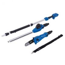 Elagueuse 18cm + Taille-haies 41cm Sans Fil C-phts410-x - Téléscopique - Scheppach 20v Ixes - Sans Batterie Ni Chargeur - Bricoman