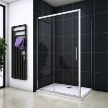 Océan Cabine De Douche 120x80x190cm Porte De Douche + Paroi Latérale En Verre Trempé - Bricoman
