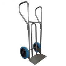 Diable Acier Incurvé Charge 250kg - Roues Silencieuses Et Non Tachantes - Dvpf2-rsb - Bricoman