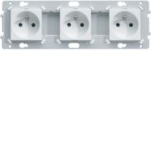 Hager We123 Essensya Prise Triple 2p Plus T - Bricoman