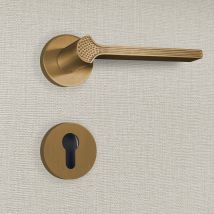 Poignée De Porte Design À Cylindre Finition Aspect Bronze Stella - Katchmee - Bricoman