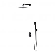 Colonne De Douche Thermostatique Parma Encastrable Noir Mat - Bricoman