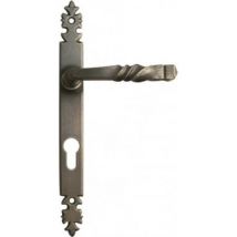 Ensemble Armorique Sur Plaque Étroite Brionne Fer Patiné - Clé I - 1010222sp - Bricoman