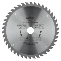 Lame De Scies Circulaires Sur Table - 42 Dents Et Diamètre 250 Mm - Wolfcraft 6680000 - Tecnomat