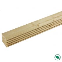 Lot De 5 Lames À Volet Sapin Rabotés 2400 X 90 X 20 Mm - Pefc 70% - Bricoman