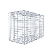 Gabion En Acier Galvanisé 100x70x50cm (lxhxp), Mailles 5 X 5cm, Spirale, Cage Métallique Pour Mur Ou Jardin - Bricoman