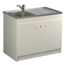 Meuble Sous Évier Leader Hydrofuge 800x600cm 2 Portes Aquarine 200103 - Bricoman