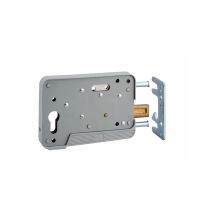 Thirard - Boitier De Serrure En Applique À Double Entrée Pour Portillon, Réversible, 150x108mm, Axe 130mm, Gris - Thirard - Bricoman