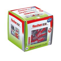 Boîte De 25 Chevilles Bi-matière - Duopower - 12x60 - Sans Vis - Boite À Fenêtre - Tecnomat