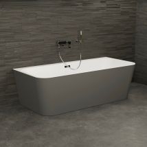 Baignoire Ilot Mint 160 Grise 160 X75 X57 Cm, By Spalina - Bricoman