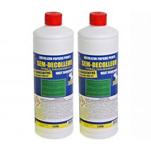 Lot De 2 Sem-décolleur Pour Pour Décoller Tous Les Papiers Peints Semin - Flacon De 1 L - Bricoman
