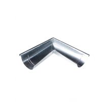Angle Extérieur Gouttière Demi-rond Acier Galvanisé – Gris - Lpp 33cm - Bricoman