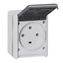 Legrand - Prise Étanche 3p+t 32a Plexo Complet Ip44 Saillie Gris - 55875 - Bricoman