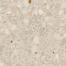 Carrelage Sol / Mur Effet Terrazzo 80x80 Cm Monaco R Beige - Bricoman