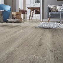 Sol Stratifié Chêne Tendance Gris 193x7x1380mm - Gamme Alexandrie - Certifié Pefc 70% - Tecnomat