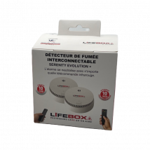 2 Détecteurs De Fumée 10 Ans Interconnectables Jusqu'à 24 Appareils - Télécommande Tv - Bricoman