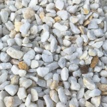 Sac De +/- 1,5t = 20m² Gravier De Marbre Blanc Cristal 8/12 - Bricoman