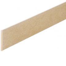 Lot De 5 Plinthes Médium (mdf) Prépeinte Blanc 2400 X 70 X 10 Mm. - Pefc 70% - Bricoman
