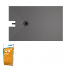 Receveur À Carreler 140 X 90 Cm Wedi Fundo Plano, Bonde Intégrée + Colle Wedi 320 - Bricoman