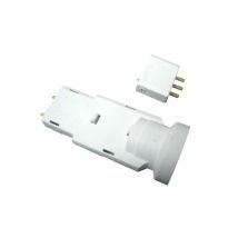 Douille Avec Fiche Dcl 6a 250v E27 - Blanc - Zenitech - Bricoman