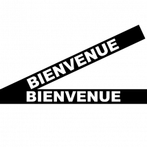 Lot 2 Bandes 100mm X 1m - Bienvenue Noir - 4641690 - Bricoman