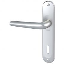 Poignée Sur Plaque Vachette Mondial Aluminium Argent 70/165 Mm - Bricoman