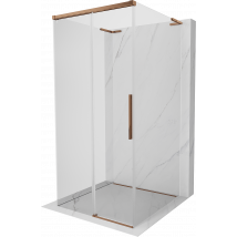 Mexen Rox-3s L Cabine De Douche 3 Parois Coulissante 95 X 95 Cm, Transparent, Or Rose - 8c2l-095-095-60-00-3s - Bricoman