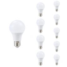 Ampoule E27 Led 8.5w A60 (pack De 10) - Blanc Chaud 2300k - 3500k - Silamp - Bricoman