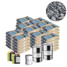 Moquette De Pierre - Kit Complet 80m² (38,15€/m²) - Teinte : Bleu Turquin - Creation Sud - Bricoman