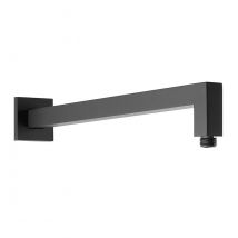 Bras De Douche Carré Noir Mat Paffoni Rubinetteria Zsof063no - Noir Mat - L. 400 - Bricoman