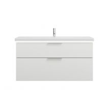 Burgbad Eqio Lavabo En Céramique Avec Meuble Sous-lavabo Et Éclairage Led, Largeur 1230mm, Seza123f6582c0001g0146, Farbe: Blanc Mat / Blanc Mat, - 