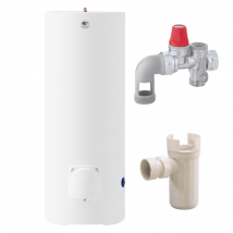 Pack Chauffe Eau Électrique Stéatis Stable Au Sol 300 Litres Thermor + Groupe De Sécurité 3/4 + Siphon De Groupe - Bricoman