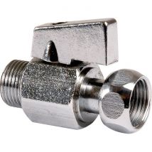 Robinet D'Arrêt Wc Quart De Tour Droit - Chromé - Sferaco - Bricoman