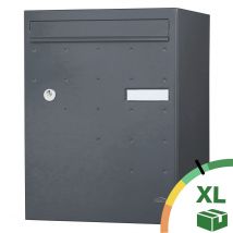 Boite À Colis Atout 1 Porte Gris Anthracite Ral 7016 Mat Sablé - Bricoman