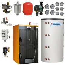 Pack Chaudière Bois Ferroli Sfl 5 + Ballon Tampon 1000 L - Bricoman