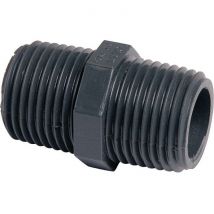 Raccord Pvc Pression Noir Droit - M 1' - Girpi - Bricoman