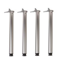 Pieds De Table. Jeu De 4 Pieds Klose Besser Couleur Inox Brillant Hauteur 710 Mm - Bricoman