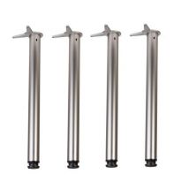Pieds De Table. Jeu De 4 Pieds Klose Besser Couleur Inox Brillant Hauteur 710 Mm - Bricoman